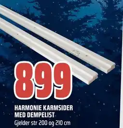 Obs Bygg HARMONIE KARMSIDER MED DEMPELIST, NOK 899 tilbud