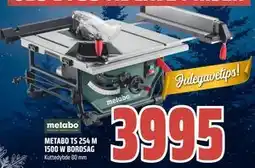 Obs Bygg METABO TS 254 M 1500 W BORDSAG, NOK 3995 tilbud