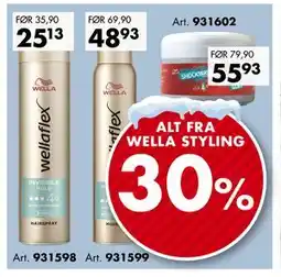 Sparkjøp ALT FRA WELLA STYLING tilbud