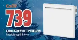Obs Bygg CALOR 600 W HVIT PANELOVN, NOK 739 tilbud