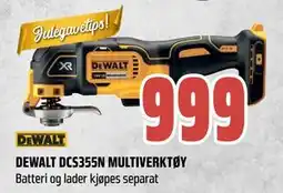 Obs Bygg DEWALT DCS355N MULTIVERKTØY, NOK 999 tilbud