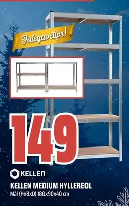 Obs Bygg KELLEN MEDIUM HYLLEREOL, NOK 149 tilbud