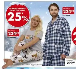 Sparkjøp UTVALGT NATTØY DAME OG HERRE, NOK 224.93 tilbud