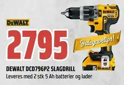 Obs Bygg DEWALT DCD796P2 SLAGDRILL, NOK 2795 tilbud
