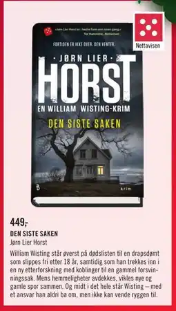 Ark Bokhandel DEN SISTE SAKEN, NOK 449 tilbud