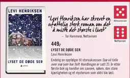 Ark Bokhandel LYSET DE DØDE SER, NOK 449 tilbud