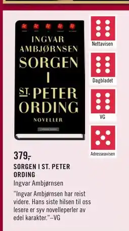 Ark Bokhandel SORGEN I ST. PETER ORDING, NOK 379 tilbud
