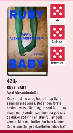 Ark Bokhandel RUBY, BABY, NOK 429 tilbud