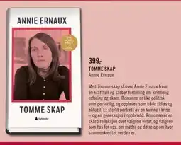 Ark Bokhandel TOMME SKAP, NOK 399 tilbud