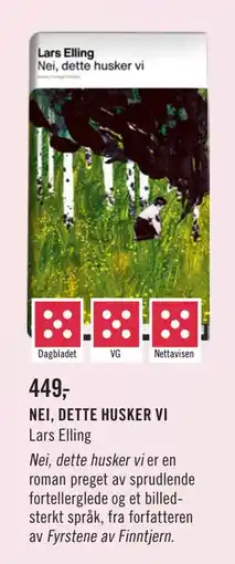 Ark Bokhandel NEI, DETTE HUSKER VI, NOK 449 tilbud