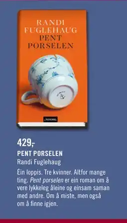 Ark Bokhandel PENT PORSELEN, NOK 429 tilbud