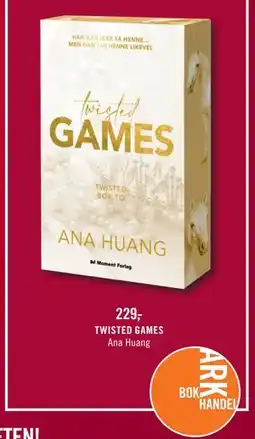 Ark Bokhandel TWISTED GAMES, NOK 229 tilbud