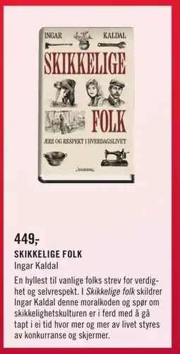 Ark Bokhandel SKIKKELIGE FOLK, NOK 449 tilbud
