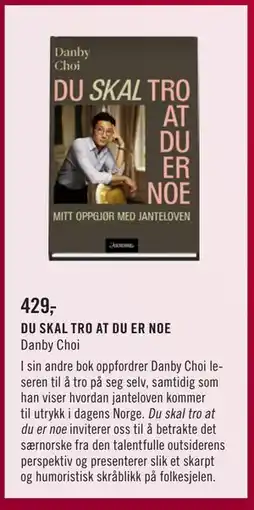 Ark Bokhandel DU SKAL TRO AT DU ER NOE, NOK 429 tilbud