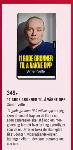 Ark Bokhandel 11 GODE GRUNNER TIL Å VÅKNE OPP, NOK 349 tilbud