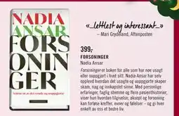 Ark Bokhandel FORSONINGER, NOK 399 tilbud