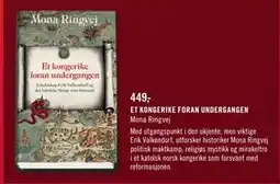 Ark Bokhandel ET KONGERIKE FORAN UNDERGANGEN, NOK 449 tilbud