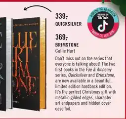 Ark Bokhandel BRIMSTONE, NOK 339 tilbud