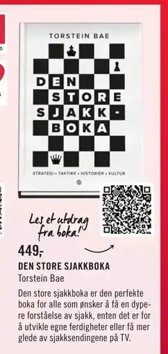 Ark Bokhandel DEN STORE SJAKKBOKA, NOK 449 tilbud