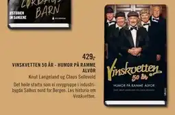 Ark Bokhandel VINSKVETTEN 50 ÅR - HUMOR PÅ RAMME ALVOR, NOK 429 tilbud