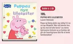 Ark Bokhandel PEPPAS NYE LILLESØSTER, NOK 199 tilbud