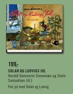 Ark Bokhandel SOLAN OG LUDVIGS JUL, NOK 199 tilbud