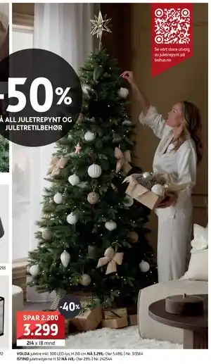 VOLDA juletre, NOK 3299