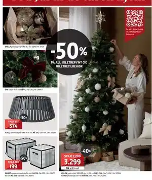 50% PÅ ALL JULETRE PYNT OG JULETRETILBEHØR