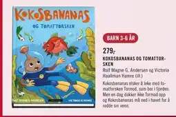 Ark Bokhandel KOKOSBANANAS OG TOMATTORSKEN, NOK 279 tilbud