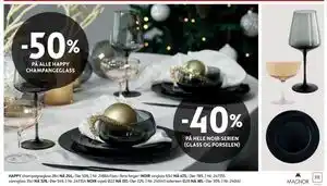 HAPPY champagneglass 28cl, NOK 254