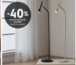 Bohus 40% PÅ ALLE GULVLESELAMPER tilbud