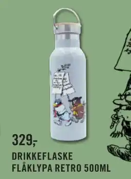 Ark Bokhandel DRIKKEFLASKE FLÅKLYPA RETRO 500ML, NOK 329 tilbud