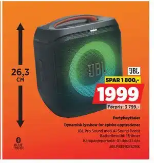 POWER Partyhøyttaler, NOK 1999 tilbud