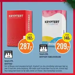 Ark Bokhandel KRYPTERT, NOK 287 tilbud