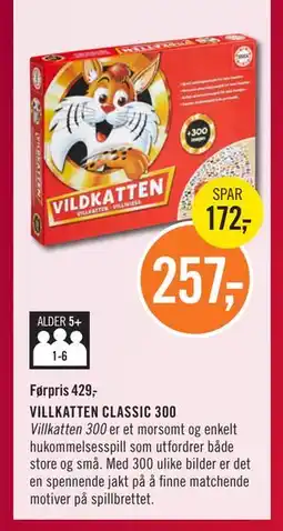 Ark Bokhandel VILLKATTEN CLASSIC 300, NOK 257 tilbud
