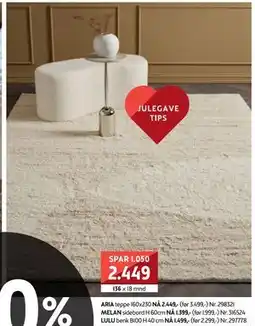 Bohus ARIA teppe 160x230, NOK 2449 tilbud