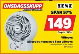 POWER Vifteovn, NOK 149 tilbud