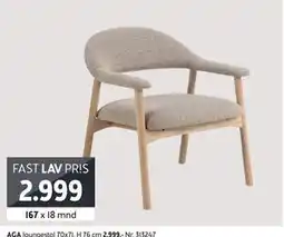 Bohus AGA loungestol, NOK 2999 tilbud