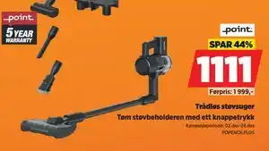 Trådløs støvsuger, NOK 1111