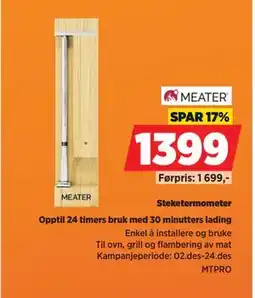 POWER Steketermometer, NOK 1399 tilbud