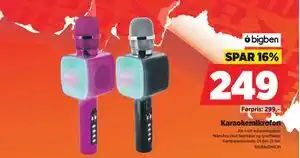 POWER Karaokemikrofon, NOK 249 tilbud