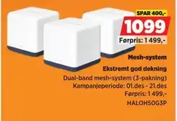 POWER Mesh-system, NOK 1099 tilbud