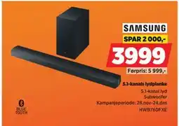 POWER 5.1-kanals lydplanke, NOK 3999 tilbud