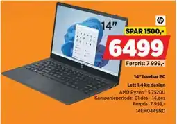 POWER 14 bærbar PC, NOK 6499 tilbud