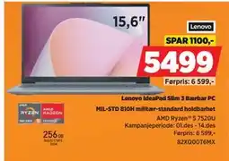 POWER Lenovo IdeaPad Slim 3 Bærbar PC, NOK 5499 tilbud
