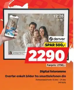 POWER Digital fotoramme, NOK 2290 tilbud