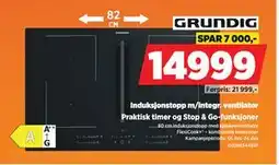 POWER Induksjonstopp m/integr. ventilator, NOK 14999 tilbud