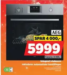 POWER Integrert stekeovn, NOK 5999 tilbud