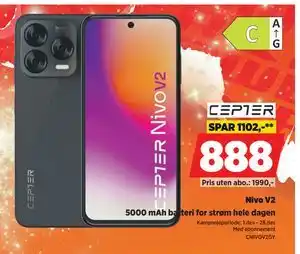 POWER Nivo V2, NOK 888 tilbud