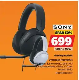 POWER Gaming headset, NOK 699 tilbud